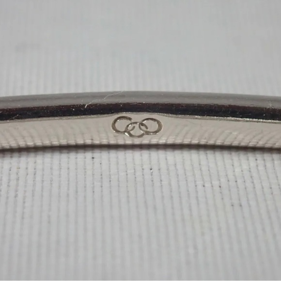 💥💥SOLD💥💥 LINKS OF LONDON 925 SOLID STERLING SILVER BANGLE 6.5" BRACELET - Picture 4 of 4